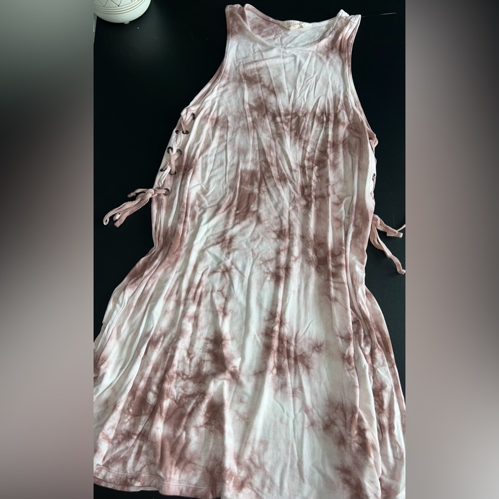 American Eagle Outfitters Soft & Sexy Tie Dye & side Tie Dress Size Small GUC